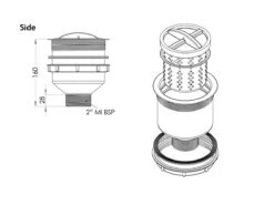 3MONKEEZ Scraptrap 125mm Sink Waste Arrestor -ARTERO Sales Store 3M SSBW 1 2