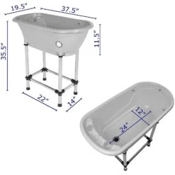 Small Portable Bath Tub For Dogs And Cats (Blue) -ARTERO Sales Store CZ H115B 7