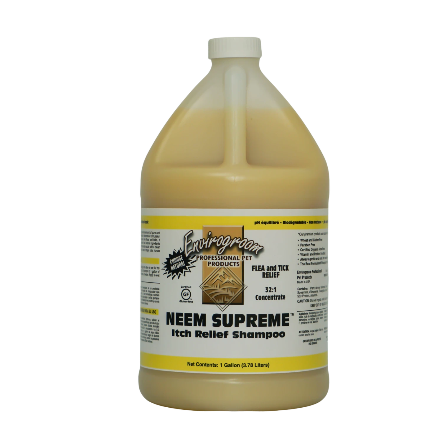 Envirogroom Neem Supreme Itch Relief Pesticide Alternative Shampoo 1 Gallon 3 Envirogroom Neem Supreme Itch Relief Pesticide Alternative Shampoo 1 Gallon