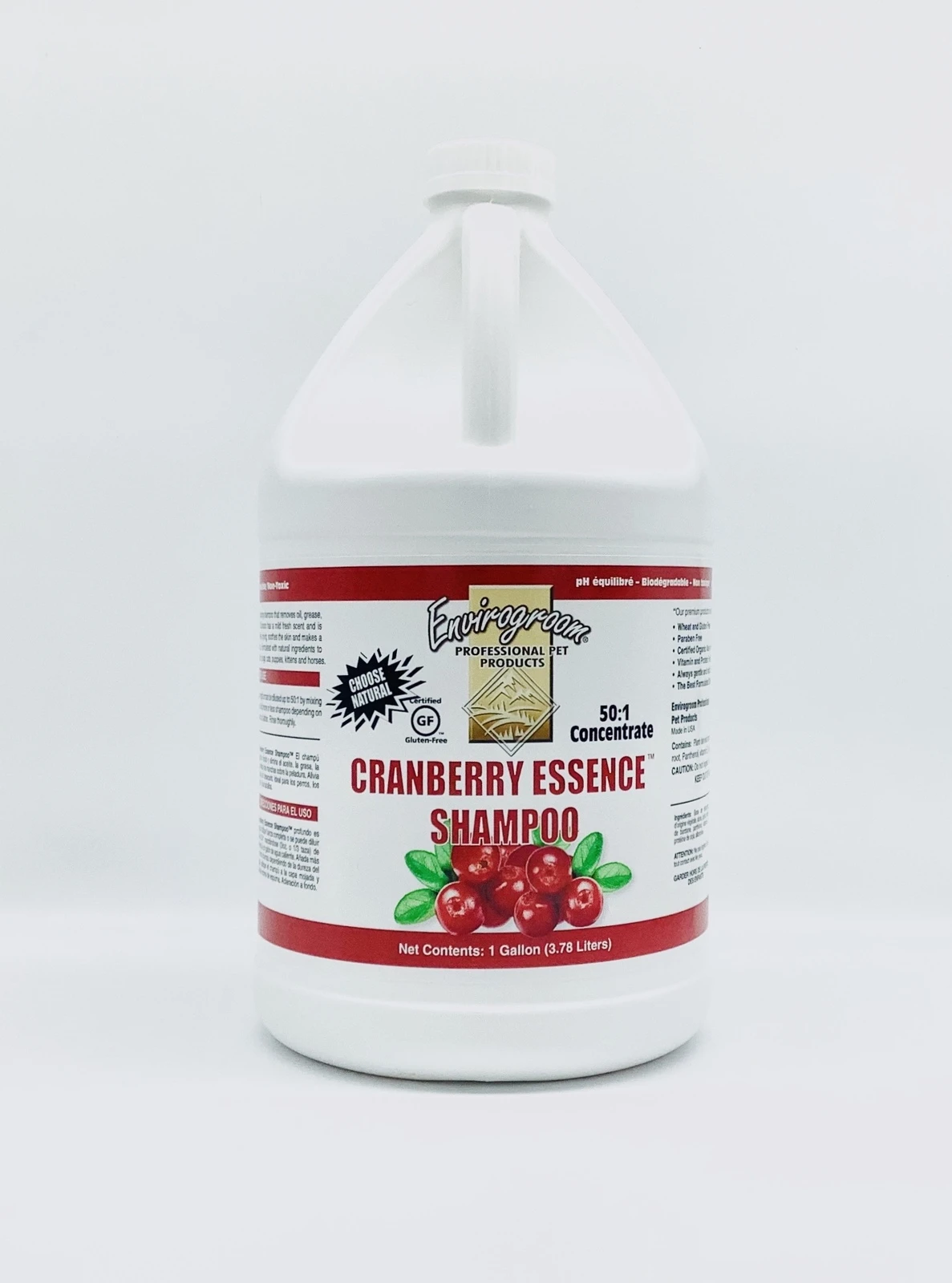Envirogroom Cranberry Essence Shampoo 50:1 Concentrate 1 Gallon 3 Envirogroom Cranberry Essence Shampoo 50:1 Concentrate 1 Gallon