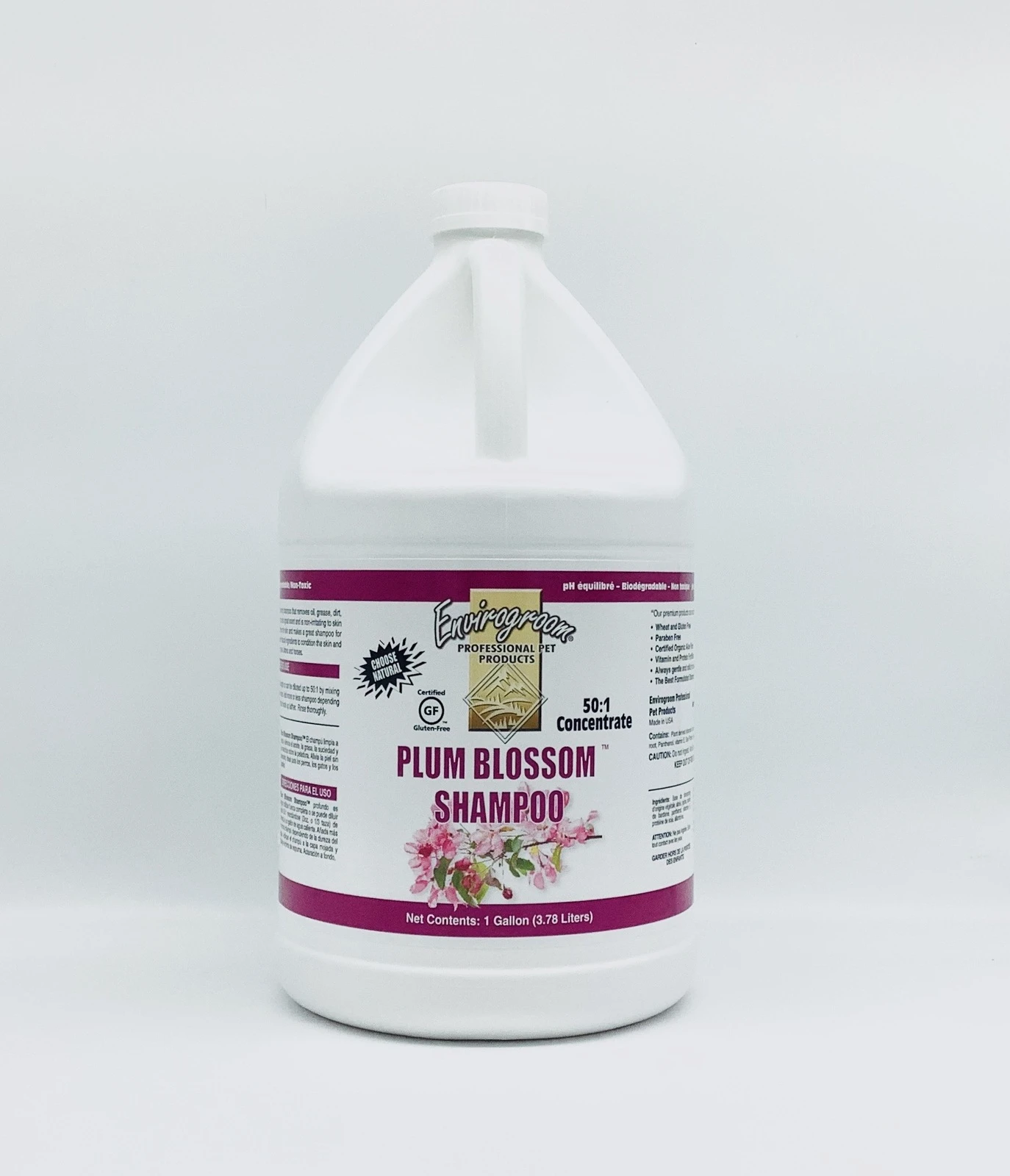 Envirogroom Plum Blossom Shampoo 50:1 Concentrate 1 Gallon 3 Envirogroom Plum Blossom Shampoo 50:1 Concentrate 1 Gallon