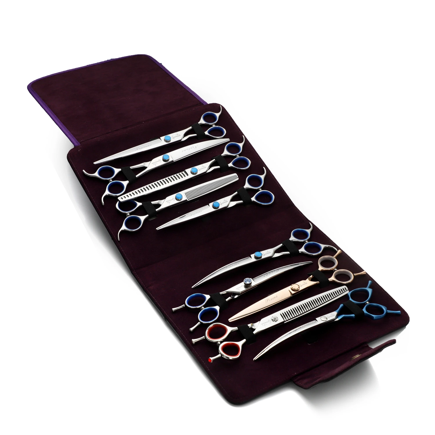 Groomtech Scissors Storage Case / Bag For 10 Scissors 5 Groomtech Scissors Storage Case / Bag For 10 Scissors - Image 3