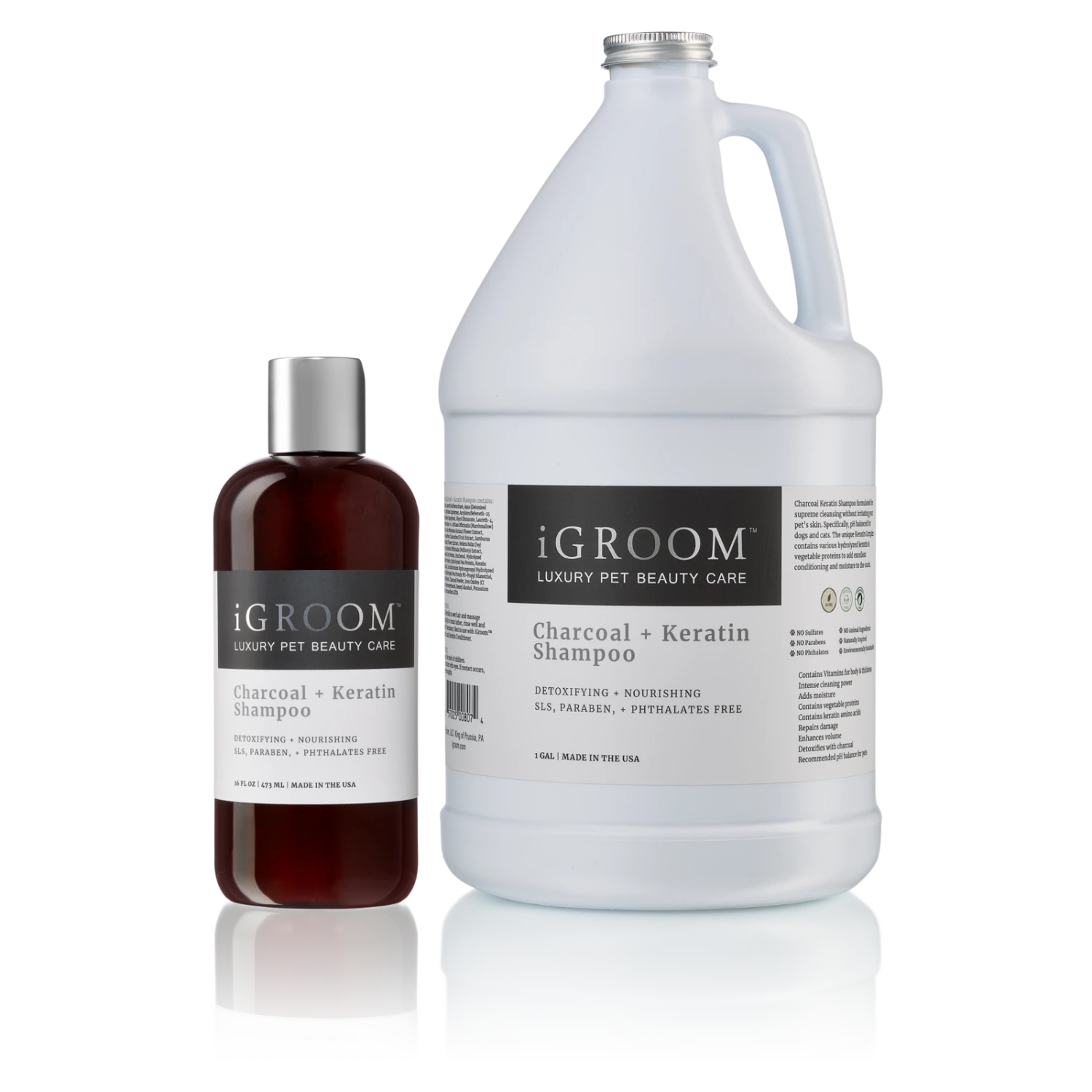 IGroom Charcoal + Keratin Shampoo 16oz (473ml) 4 IGroom Charcoal + Keratin Shampoo 16oz (473ml) - Image 2