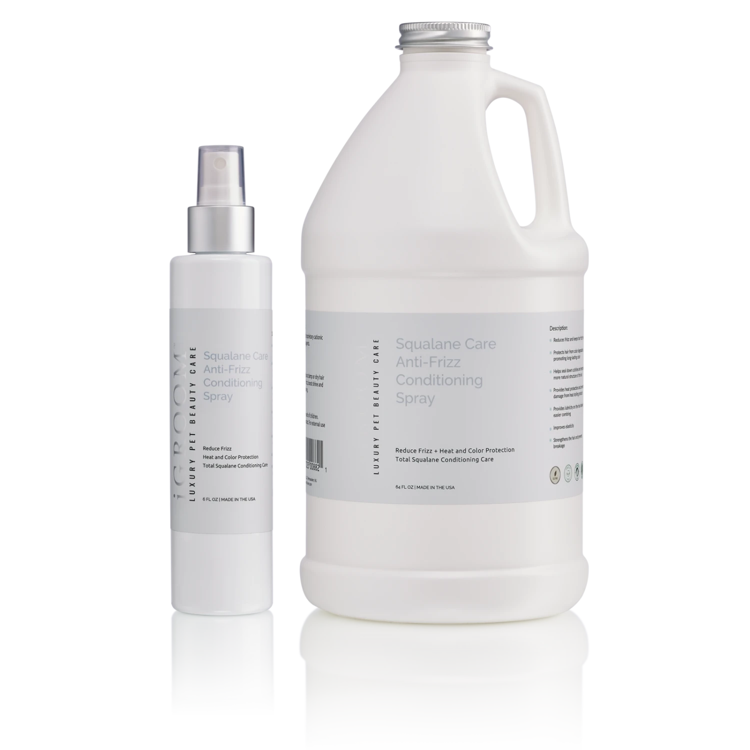 IGroom Squalane Anti-Frizz Conditioning Spray 64oz (1.89L) 4 IGroom Squalane Anti-Frizz Conditioning Spray 64oz (1.89L) - Image 2