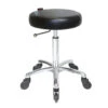 Joiken Black Turbo Gas Lift Stool Chrome Base With Click’n Clean Wheels -ARTERO Sales Store JO 43480CB