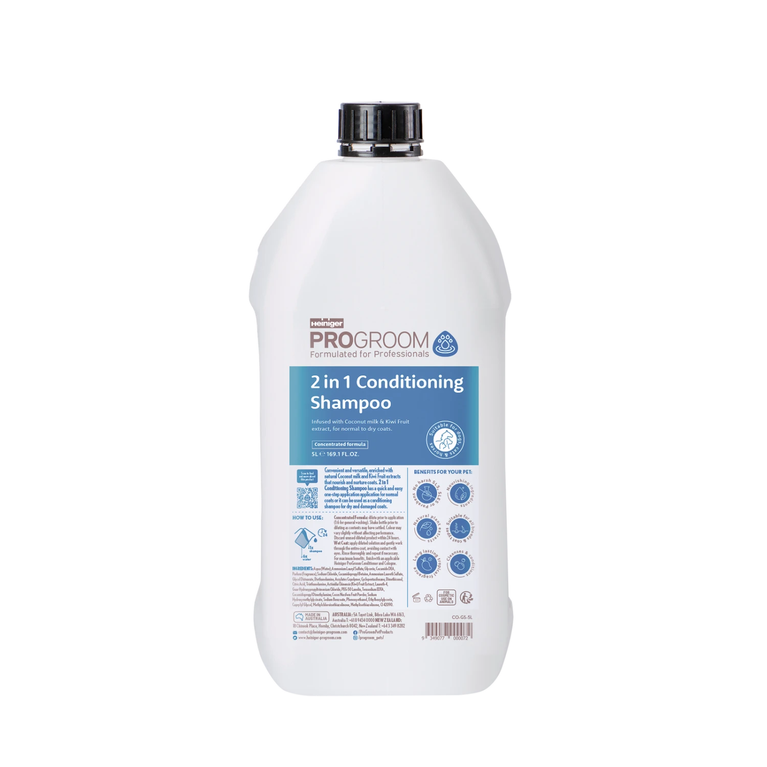 Progroom 2 In 1 Conditioning Shampoo 5L 3 Progroom 2 In 1 Conditioning Shampoo 5L