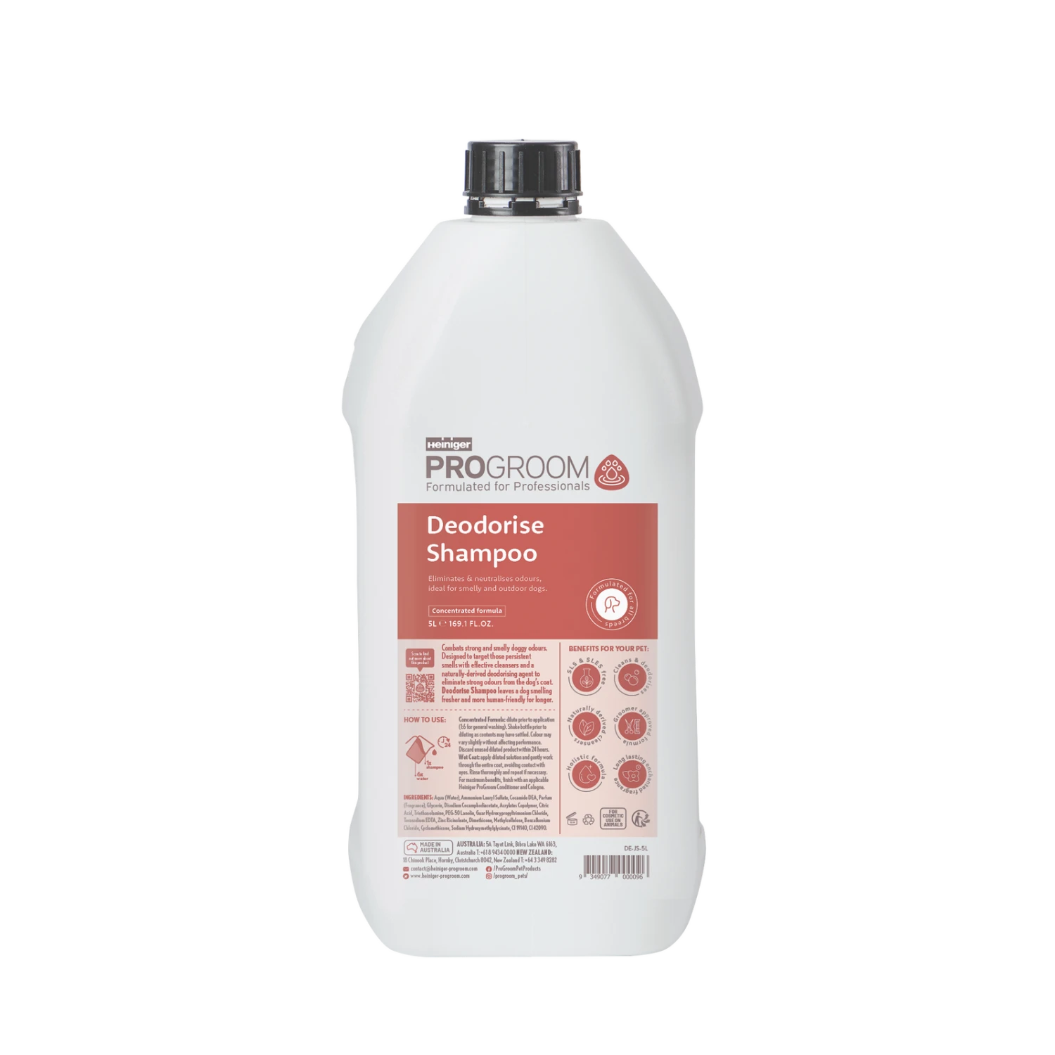 Progroom Deodorising Shampoo 5L 3 Progroom Deodorising Shampoo 5L