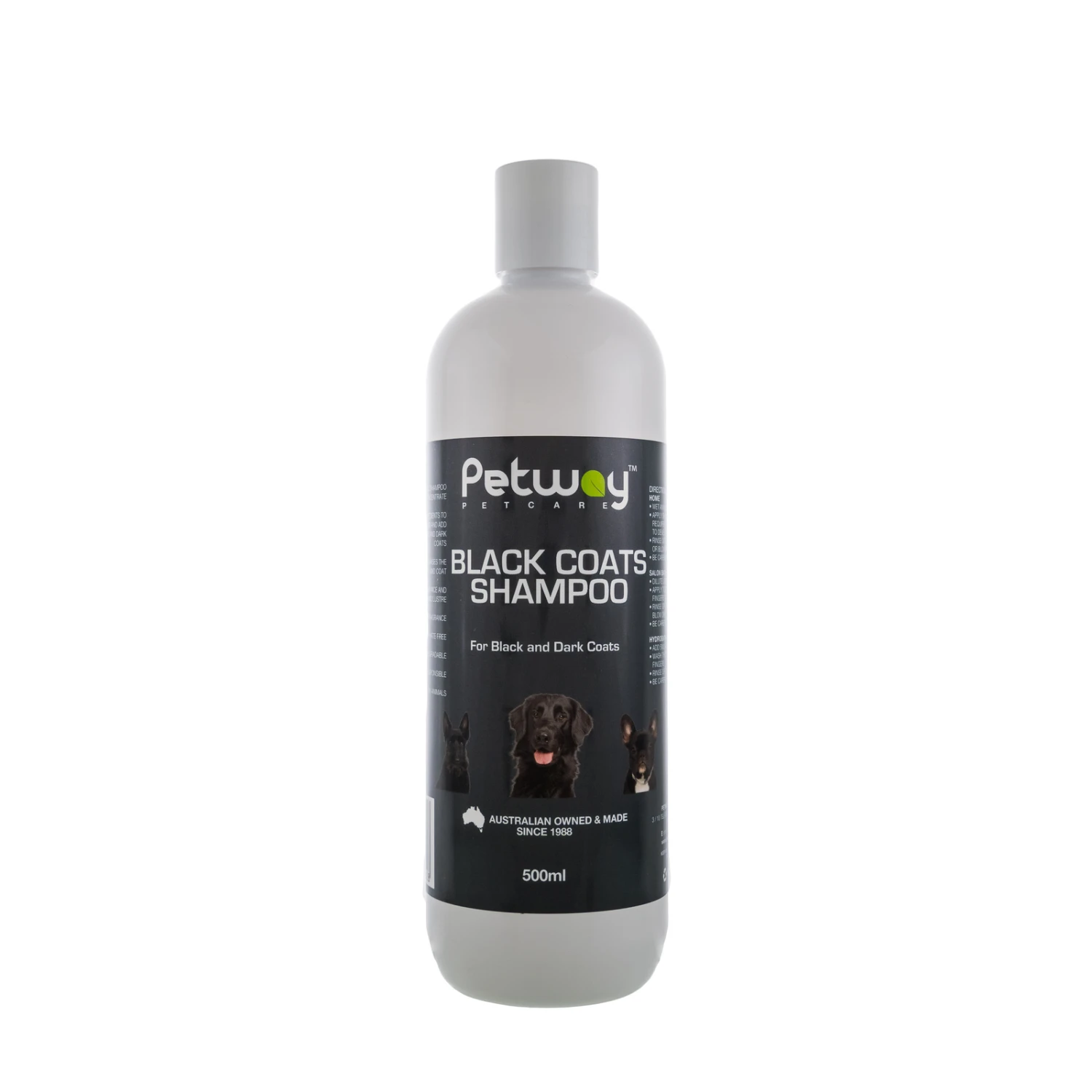 Petway Black Coats Shampoo 500ml 3 Petway Black Coats Shampoo 500ml