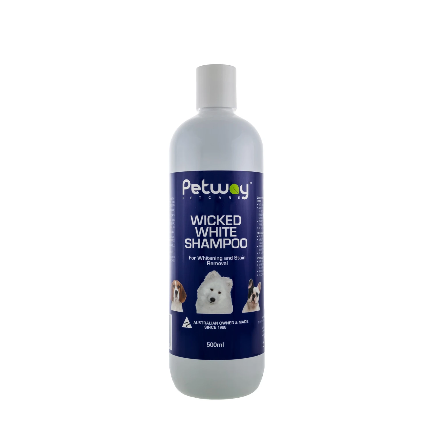 Petway Wicked White Whitening & Stain Removal Shampoo 500ml 3 Petway Wicked White Whitening & Stain Removal Shampoo 500ml