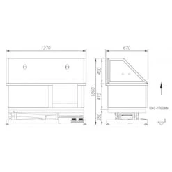 Shernbao Stainless Steel Electric Lifting Bath Tub (Lift Door) -ARTERO Sales Store S BTS130E 7