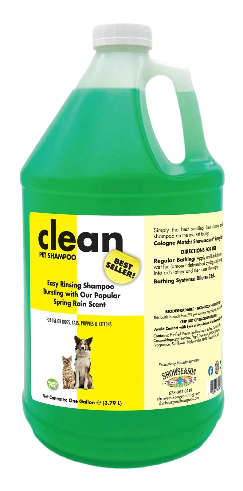 ShowSeason Clean Pet Shampoo 3.8L 3 ShowSeason Clean Pet Shampoo 3.8L
