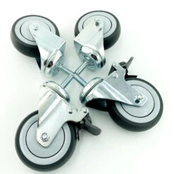 Set Of 4 Castor Wheels For Table And Bath M10