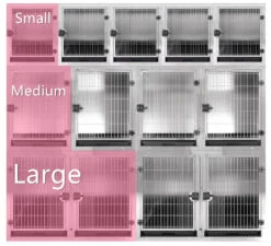 Aeolus KA505T Stainless Steel Modular Cage - Small -ARTERO Sales Store T KA505TS 201 2