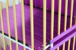 Aeolus 4-Berth Show Trolley With 4" Nylon Wheels - Large [Gold And Purple] -ARTERO Sales Store T KB511NAF GP Kit 4