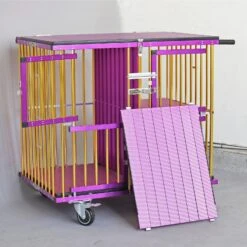 Aeolus 4-Berth Show Trolley With 4" Nylon Wheels - Large [Gold And Purple] -ARTERO Sales Store T KB511NAF GP Kit 6