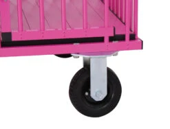 Aeolus 4-Berth Show Trolley With 6" Rubber Wheels - Large [Pink] -ARTERO Sales Store T KB511NAF PK Kit6W 2