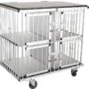 Aeolus 4-Berth Show Trolley With 4" Nylon Wheels - Large [Silver]