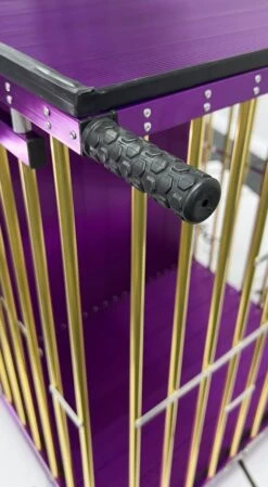 Aeolus 2-Berth Show Trolley With 4" Nylon Wheels [Gold And Purple] -ARTERO Sales Store T KB511NAT GP Kit 6