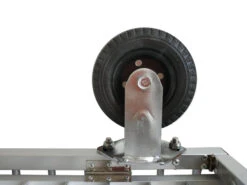 Aeolus 2-Berth Show Trolley With 6" Rubber Wheels - Large [Silver] -ARTERO Sales Store T KB511NAT SL Kit6W 7