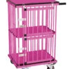 Aeolus 2-Berth Double Deck Show Trolley With 4" Nylon Wheels - XSmall [Pink] -ARTERO Sales Store T KB514NAT PK Kit
