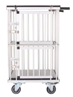 Aeolus 2-Berth Double Deck Show Trolley With 4" Nylon Wheels - XSmall [Pink] -ARTERO Sales Store T KB514NAT PK Kit 3