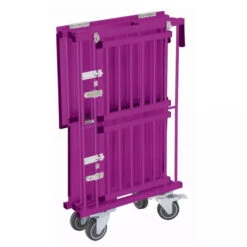 Aeolus 2-Berth Double Deck Show Trolley With 4" Nylon Wheels - XSmall [Purple] -ARTERO Sales Store T KB514NAT PP Kit 6