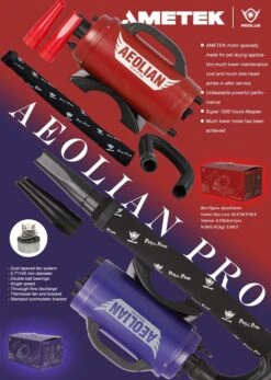 Aeolus Aeolian PRO Grooming Blaster Dryer With Heater - Blue Purple -ARTERO Sales Store T TD901GTP PP 2